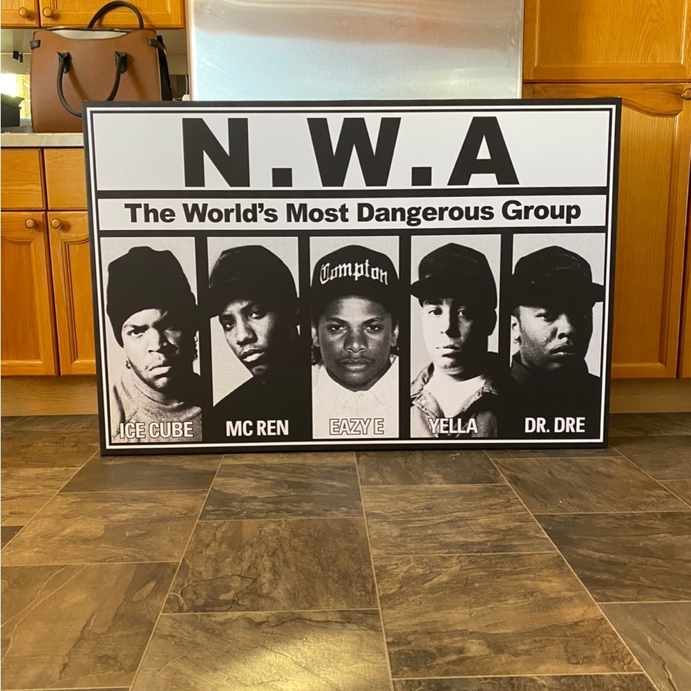 Picture NWA 47” by 32” NEW! Wall Art, Posters, Framed!!